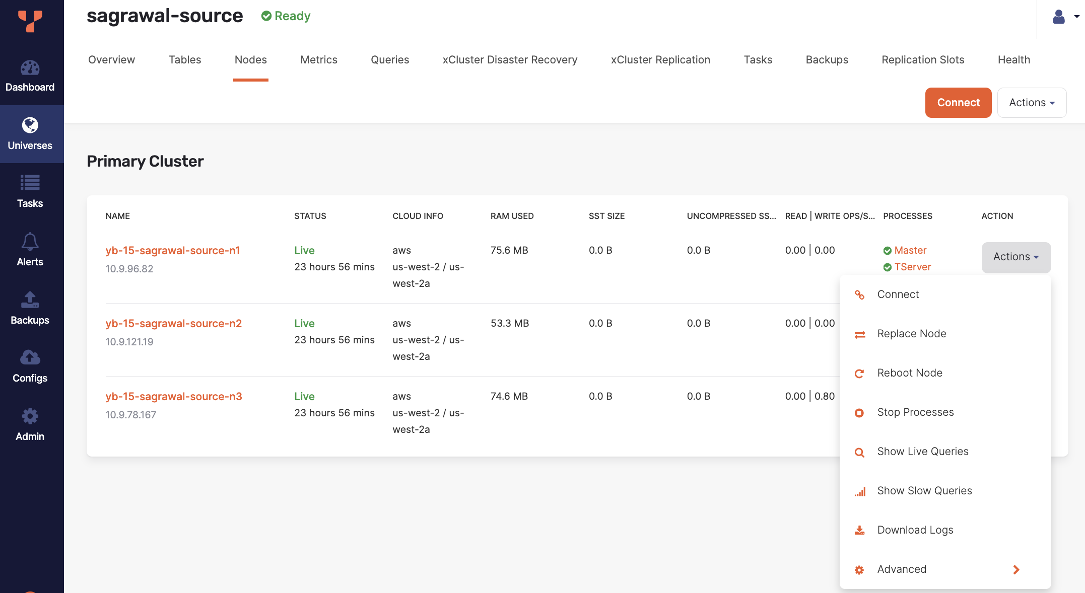 Replace Node Actions Replace Node Actions