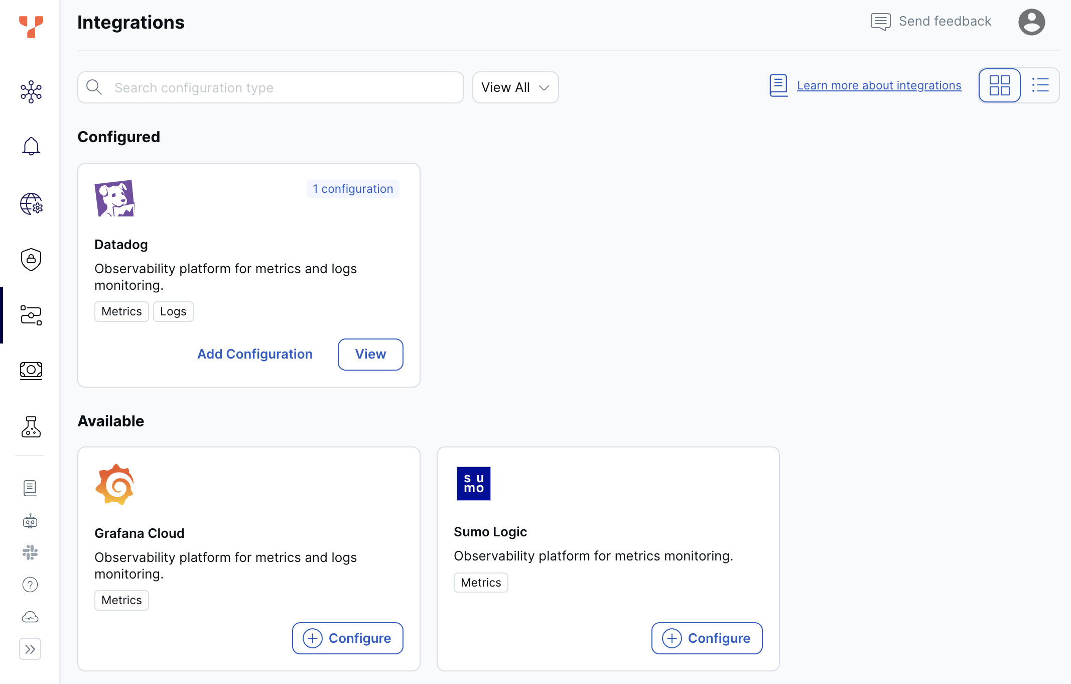 Integrations Integrations